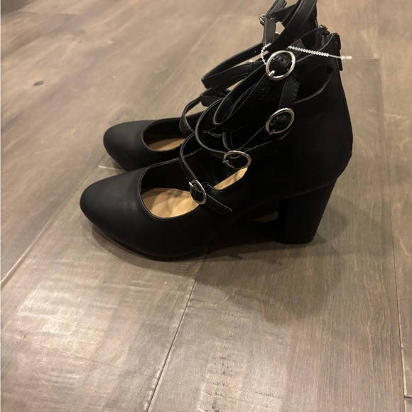 Torrid Black Strappy Heels - Picture 2 of 7